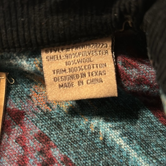 Powder River Outfitters Wool Aztec Jacquard Shirt Jacket - Picture 4 of 8